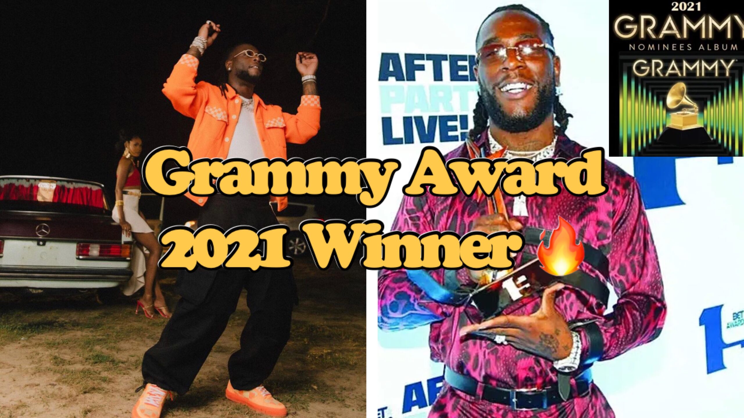 Burna Boy Wins First Grammy Award 2021