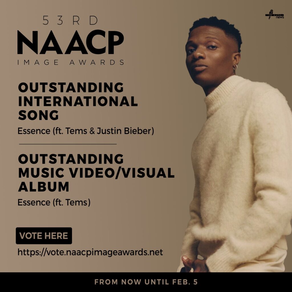 Wizkid NAACP Image Awards