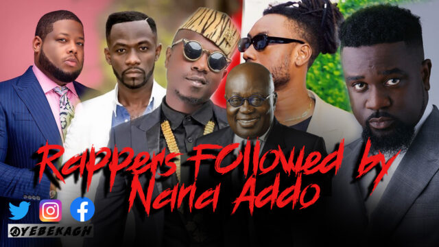 Ghana rappers followed by President Nana Addo