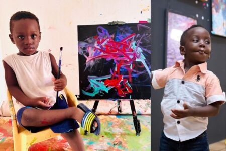 Ghanaian Toddler Ace Liam Sets World Record as Youngest Male Artist